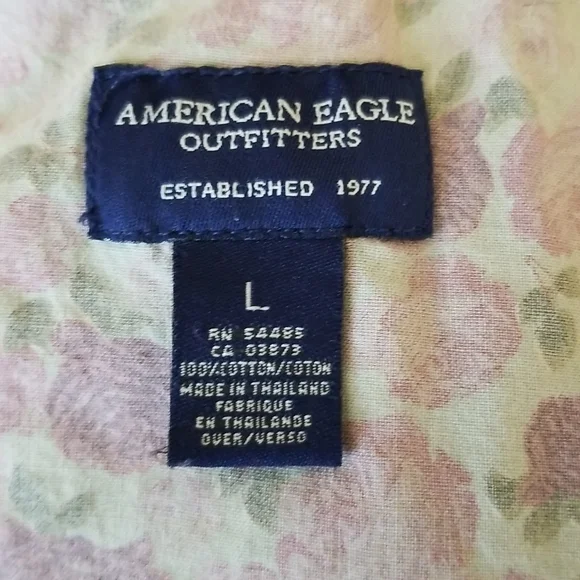 Vintage Denim Faux Fur Trimmed Jean Jacket American Eage Size Large - Picture 6 of 6